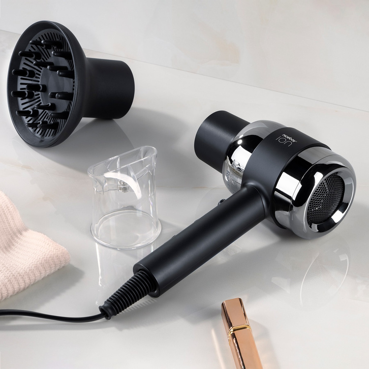 Suszarka do włosów Niceboy ION AirSonic PRO Czarna 2200W Koncentrator Dyfuzor