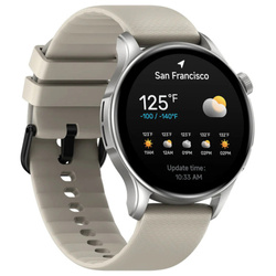 Zeblaze Męski Smartwatch Btalk 3 GPS 45 mm Kremowy Beż AMOLED SOS 25 Dni