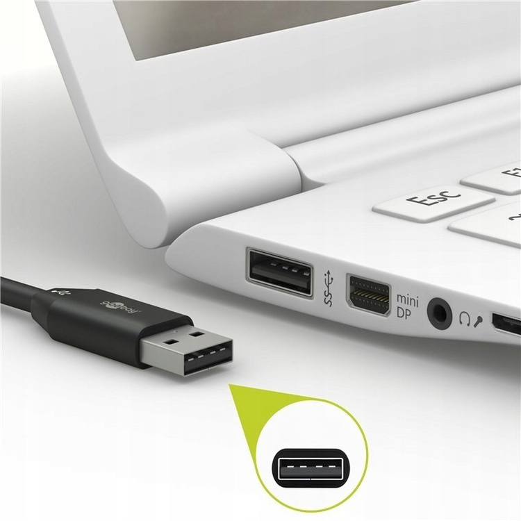 Kabel do telefonu Goobay DAT USB-A - micro-USB-B 1,0m FastCharge czarny PL