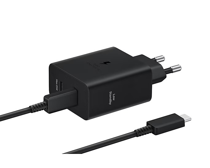 Ładowarka sieciowa Samsung Super Fast Charge 50W Duo Black EP-T5020XBEGEU