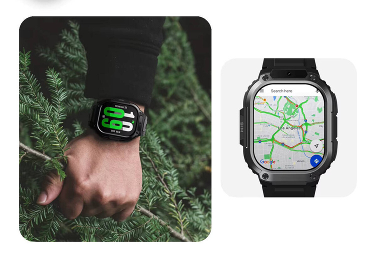 Zeblaze Smartwatch Thor SQ Abyss Black Czarny GPS LTE /OUTLET