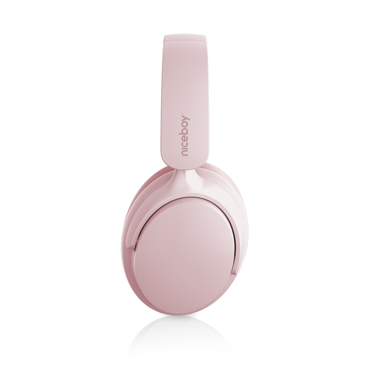 Niceboy Słuchawki Nauszne Stellar Sakura Pink Różowe AUX IPX4 BT 5.4 USBC