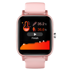 Smartwatch Bemi TER2 Sport Pomiar Tętno Sen Kroki 160mAh Bluetooth Różowy 