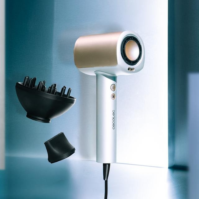 Cecotec Suszarka do włosów DryGlam Nano Plasma Champagne