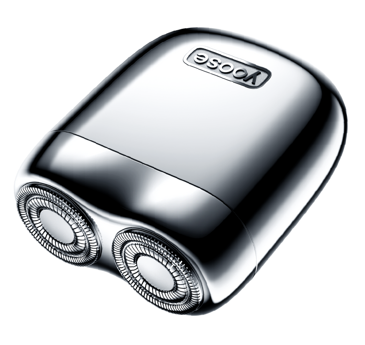 YOOSE Zestaw - Golarka Mini 2.0 + trymer do nosa + etui, srebrny