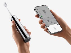 Laifen Szczoteczka do Zębów Soniczna Wave Stainless Steel Srebrna 3 Główki