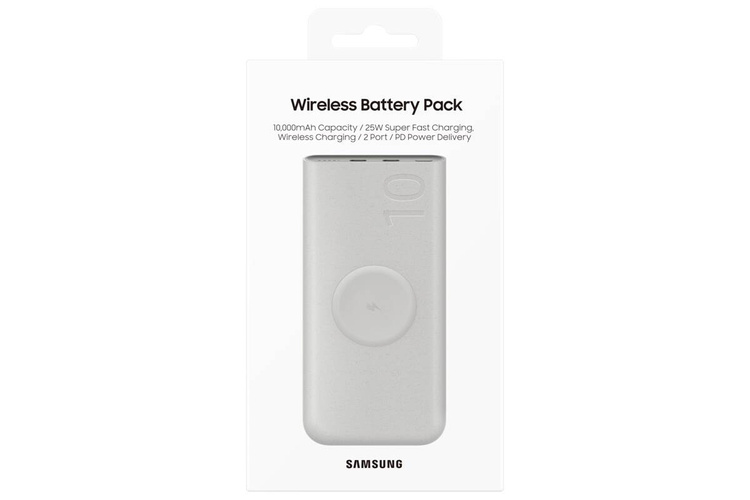 Samsung Powerbank z funkcją bezprzewodowego ładowania 10Ah 25W (EB-U2510XUEGEU) /OUTLET