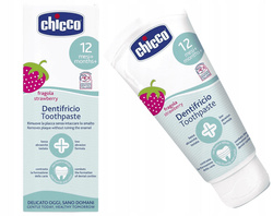  Chicco pasta do zębów dla dzieci w wieku 12 m+ truskawkowa 50 ml