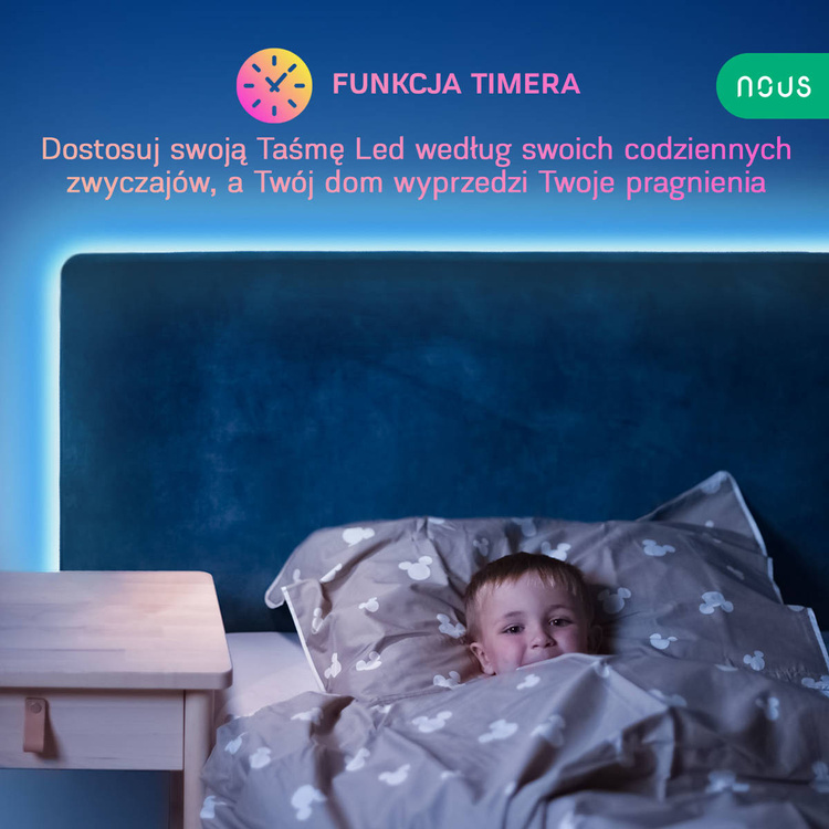 NOUS Taśma LED Smart RGB WiFi LED Strip F2 10m