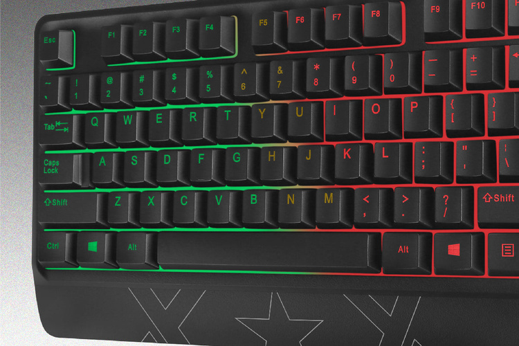 Vertux Zestaw Mysz Klawiatura ORION 3200 DPI LED Ergonomiczna