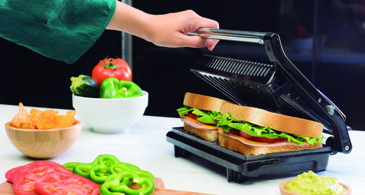 Cecotec Grill elektryczny Rock-n-Grill 750 Full Open 3011