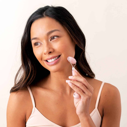 Wałek z kwarcu różowego Plum Beauty PLB-8800CI