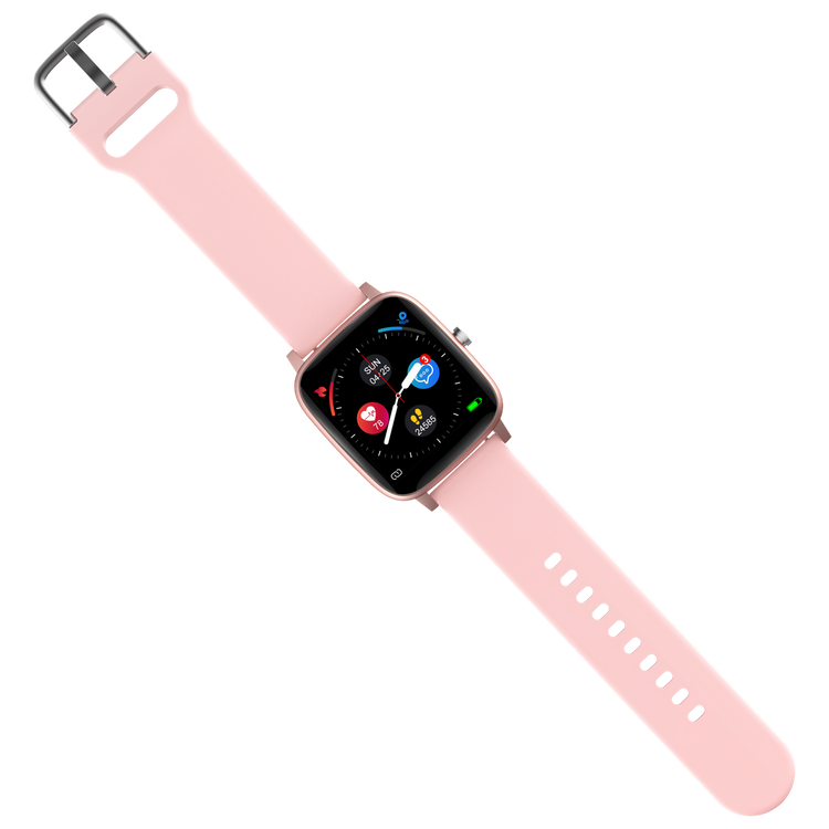 Smartwatch Bemi TER2 Sport Pomiar Tętno Sen Kroki 160mAh Bluetooth Różowy 