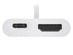 Multi adapter USB-C - HDMI + USB-C PD 60W Goobay Biały