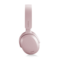 Niceboy Słuchawki Nauszne  Sora Sakura Pink Różowe AUX AAC IPX4 BT 5.3 USBC