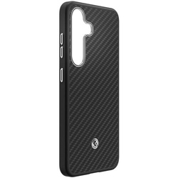 Etui Samsung Spigen Enzo Aramid Magnet Black-Silver do Galaxy S25 Czarny GP-FPS931PGABW