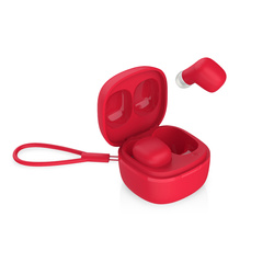 Niceboy Słuchawki Douszne HIVE Smarties Red Ruby Czerwone USB-C IPX4 BT 5.3