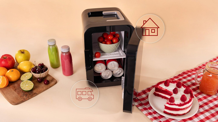 Cecotec Bolero MiniCooling 6L Bahamas Black Lodówka turystyczna Czarny