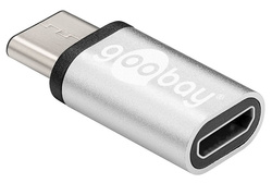 Adapter USB-C na microUSB 2.0 Goobay Srebrny