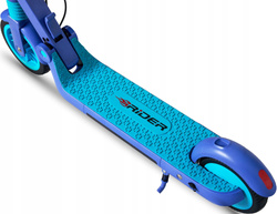 Niebieska Hulajnoga elektryczna RIDER Bulet 10km 200W 7" 6" Młodzież do 50 kg