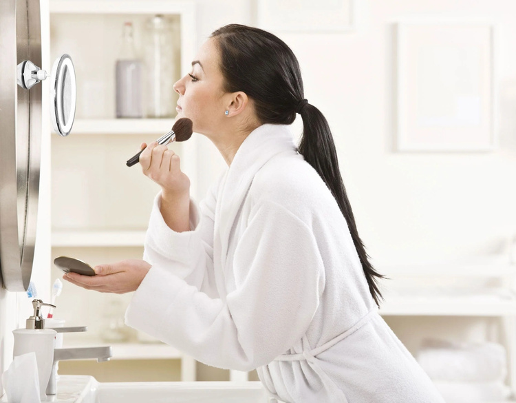 Lusterko kosmetyczne RIO-MMSU LED Powiększające z Przyssawkami Rio Beauty /OUTLET