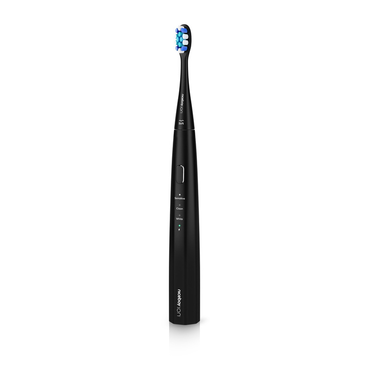 Niceboy ION Sonic-Lite Szczoteczka Soniczna 60000 drgań 3 końcówki IPX7 Czarna