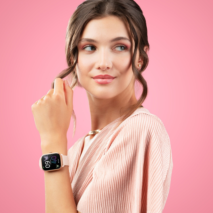 Niceboy Watch 3 Carbon Black Smartwatch Czarny 1,85 IP67 Metalowa obudowa