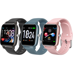 Smartwatch Bemi TER2 Sport Pomiar Tętno Sen Kroki 160mAh Bluetooth Różowy 