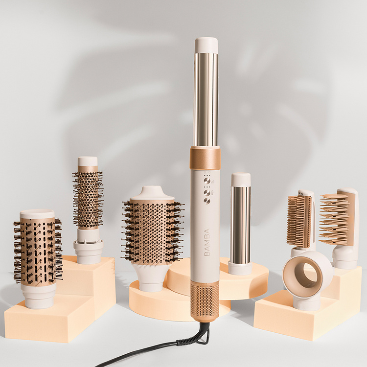 Cecotec Suszarko-lokówka CeramicCare AirGlam 8in1 Champagne /OUTLET