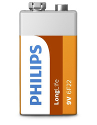 Bateria Philips 6F22L1F/10 Long Life 9V 1szt.