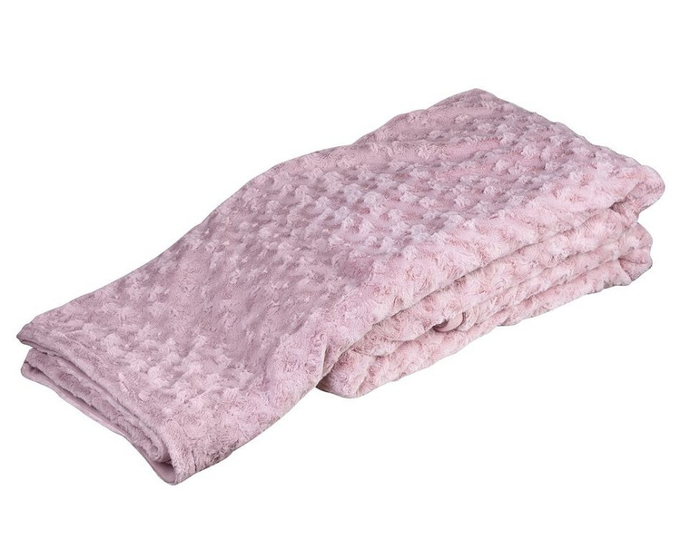 Narzuta na Łóżko Futrzana 200 x 220cm Smukee Home Dwustronna Różowa