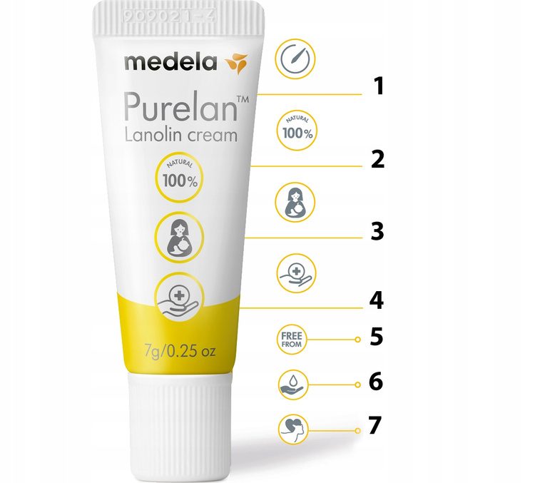  Purelan maść lanolinowa na brodawki sutki Lanolina Medela 7g Wyprzedaż