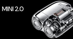 Yoose Mini 2.0 golarka, maszynka elektryczna męska, IPX7, USB-C, podróżna, srebrna