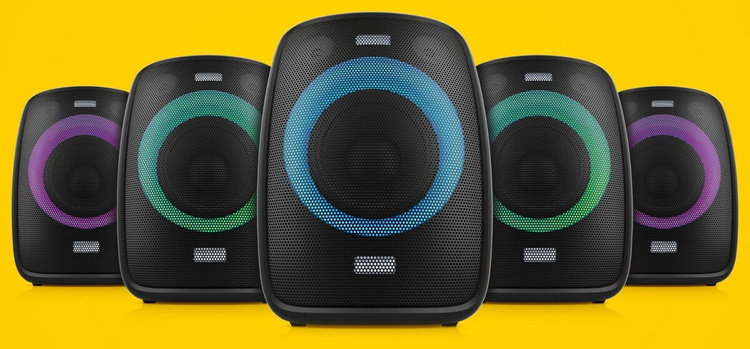 Głośnik Karaoke Przenośny z Mikrofonem Niceboy Party Boy II 100W IPX4 USB-C