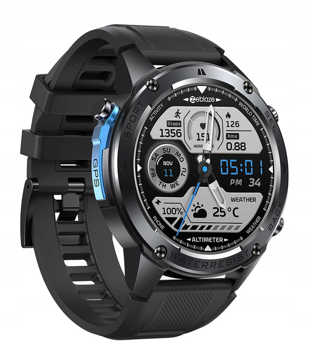 Zeblaze Smartwatch Stratos 2 Ultra Abyss Black Czarny