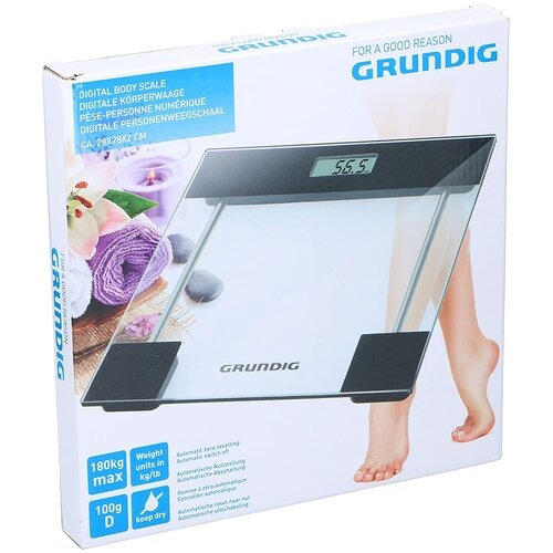 Grundig Waga łazienkowa elektroniczna BC18681 Przezroczysta