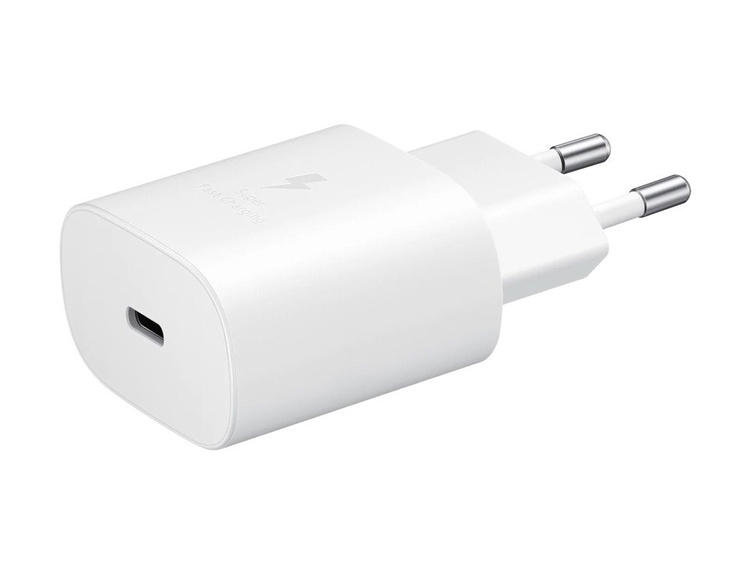 Samsung Szybka Ładowarka podróżna (25W) USB-C Biała Bez kabla (EP-TA800NWEGEU)