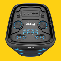 Głośnik Karaoke Przenośny z Mikrofonem Niceboy Głośnik PARTY Boss 2 200W