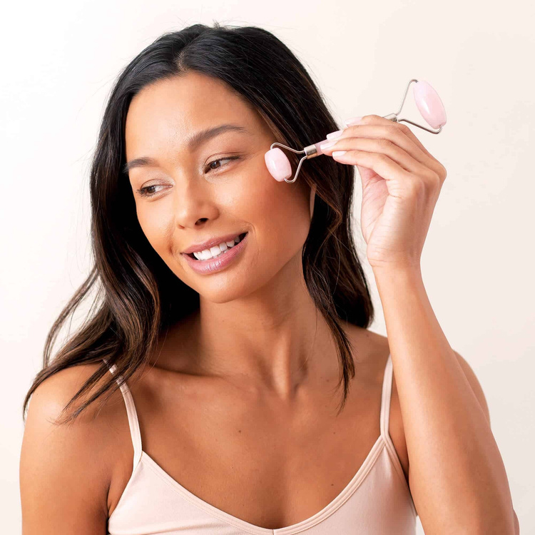 Wałek z kwarcu różowego Plum Beauty PLB-8800CI