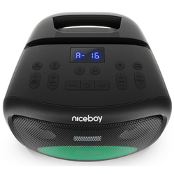 Głośnik Karaoke Przenośny z Mikrofonem Niceboy Party Boy II 100W IPX4 USB-C