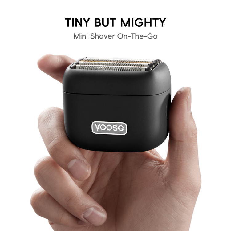 Yoose Mini 5 golarka, maszynka elektryczna męska, IPX7, USB-C, podróżna, czarna