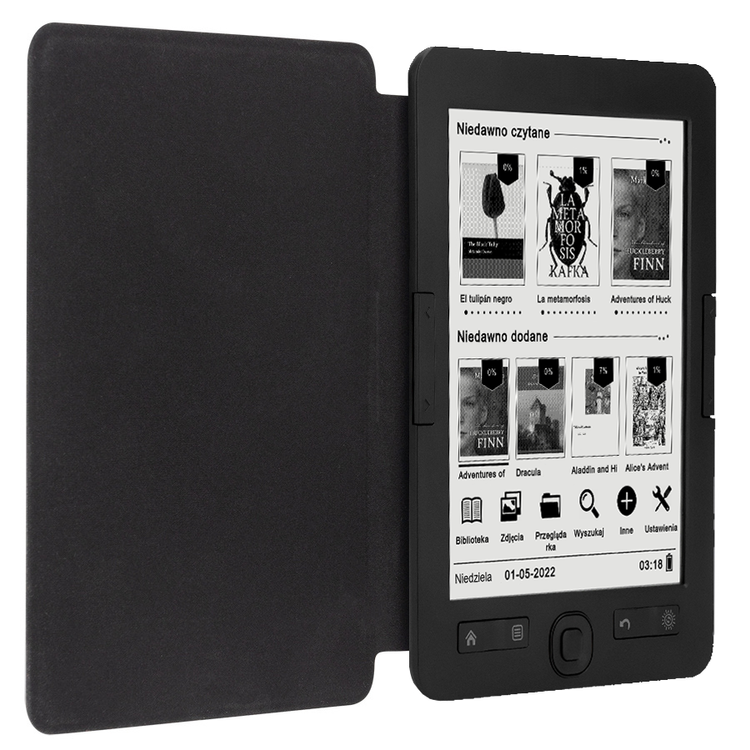 Czytnik do e-booków BEMI Cognita+ Grafitowy 4GB 6 Cali 1800mAh E-INK Carta