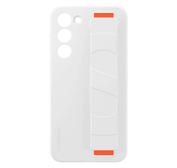 Samsung Etui Silicone Grip Case Biały do Galaxy S23+ (EF-GS916TWEGWW)