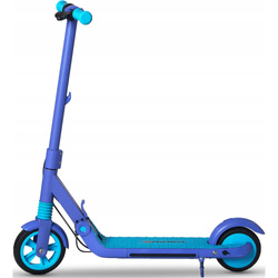 Niebieska Hulajnoga elektryczna RIDER Bulet 10km 200W 7" 6" Młodzież do 50 kg