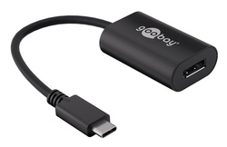 Adapter USB-C - DisplayPort Goobay 0.2m Czarny