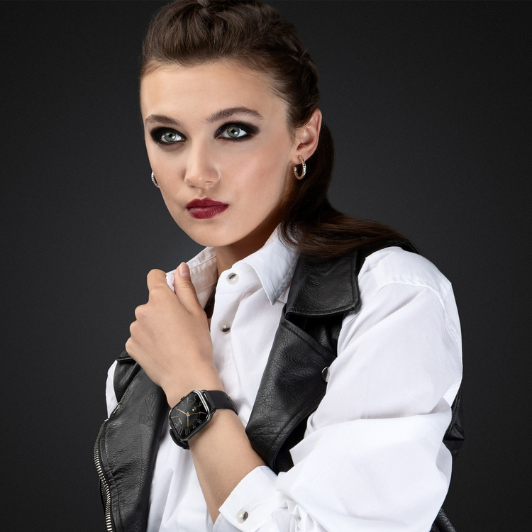 Niceboy Watch 3 Carbon Black Smartwatch Czarny 1,85 IP67 Metalowa obudowa