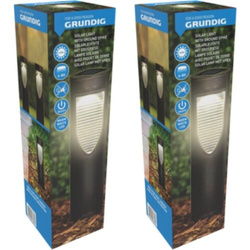 Grundig Lampa Solarna LED z Kolcem Uziemiającym G657 Czarny