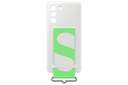 Etui Samsung Silicone Cover with Strap Biały do Galaxy S21 FE 5G (EF-GG990TWEGWW)