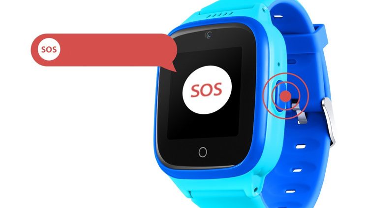 Niceboy Watch Kids PATROL Blue dla Dzieci IP67 SIM 4G GPS + Wi-Fi + LBS 