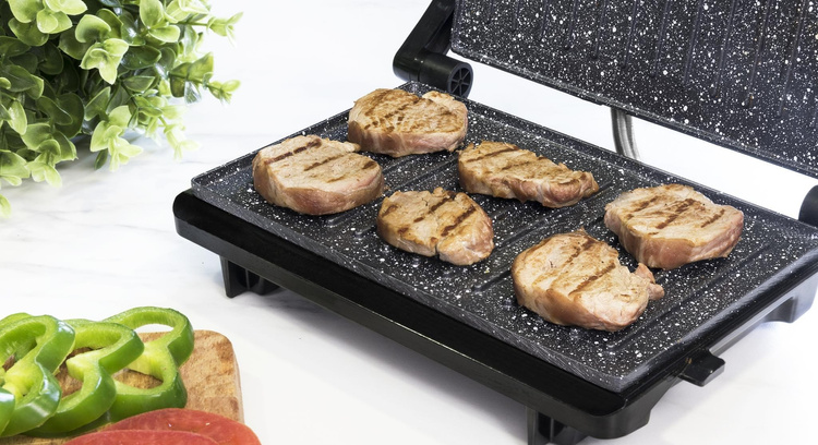 Cecotec Grill elektryczny Rock-n-Grill 750 Full Open 3011